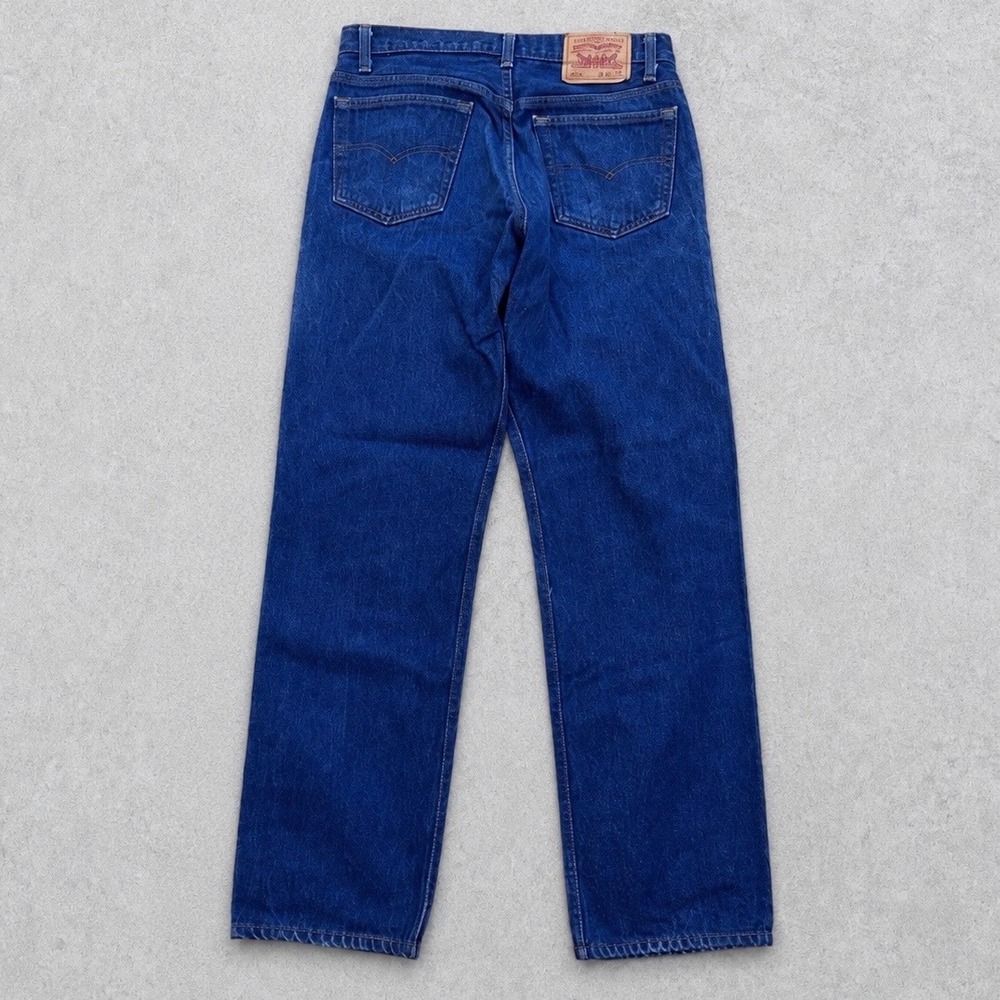 Vintage Levis 501xx Jeans Mens 35x33 fit 32x30 Made in USA Dark Wash 80s Denim